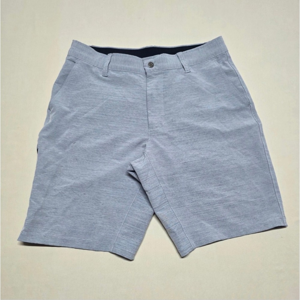 BYLT Premium Basics Kinetic Men Medium Gray Stretch Chinos Shorts Reg Fit